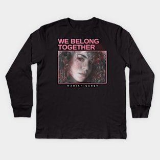 we belong together - vintage minimalism Kids Long Sleeve T-Shirt